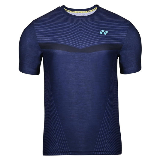 YONEX T Shirt Round Neck 2681 - Evening Blue – Premium Breathable Tee for Badminton & Tennis Players