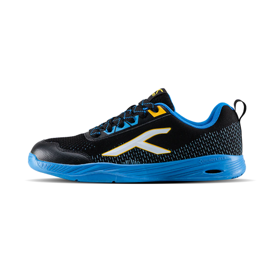 Hundred Court Flyer Badminton Shoe | Black/Blue/Yellow