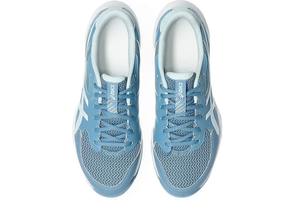 Asics Gel Rocket 12 Badminton Shoe | Saba Blue/Cool Grey – Lightweight Court Shoes with GEL Cushioning