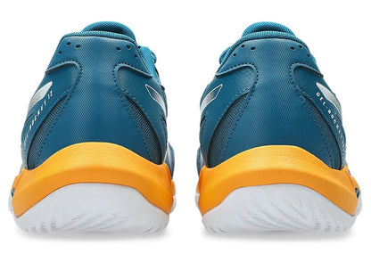 Asics Gel Rocket 12 Badminton Shoe | Dark Teal/Yamabuki – Lightweight Court Shoes with GEL Cushioning
