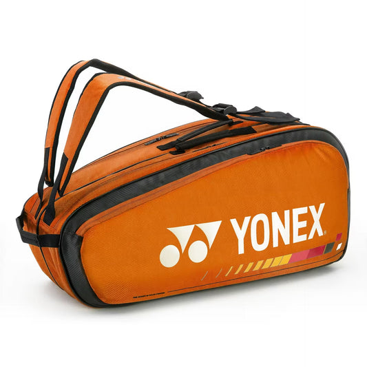 YONEX RACQUET BAG BT6 M1-Q014-624-0726 - Sun Orange – Premium 6-Racket Badminton Bag for Players
