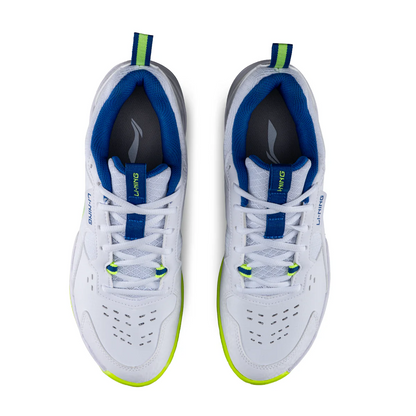 Li-Ning All Round Badminton Shoes - Standard White/Neon Olivine | Versatile Badminton Shoes for All-Court Play