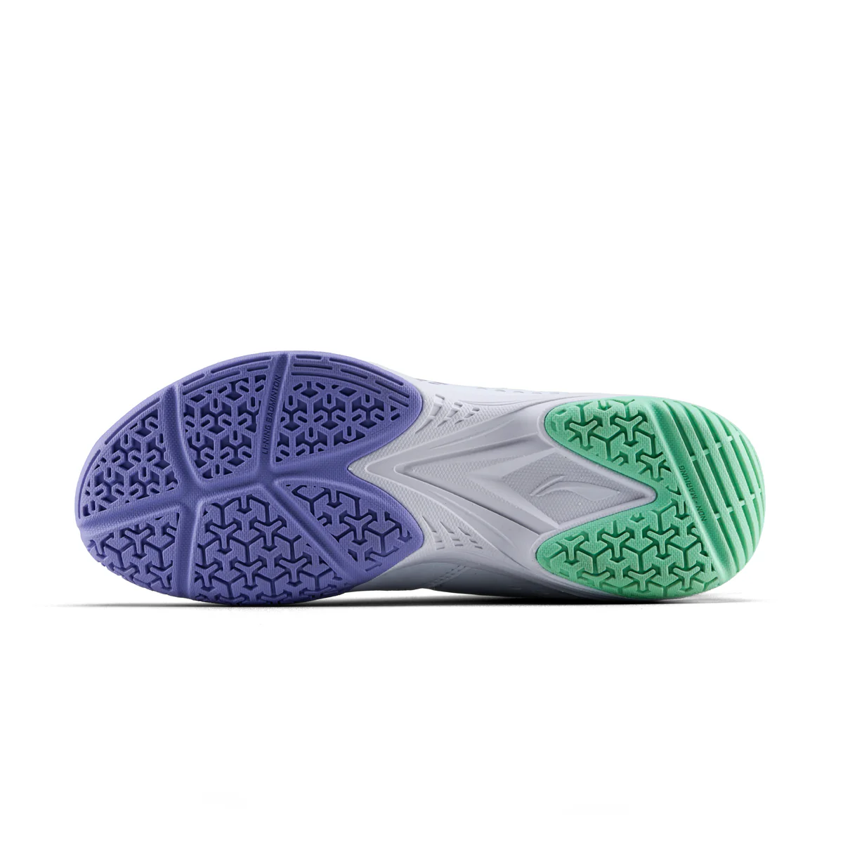 Li-Ning All Round Badminton Shoes - Standard White/Violet Tulip | Versatile Badminton Shoes for All-Court Play