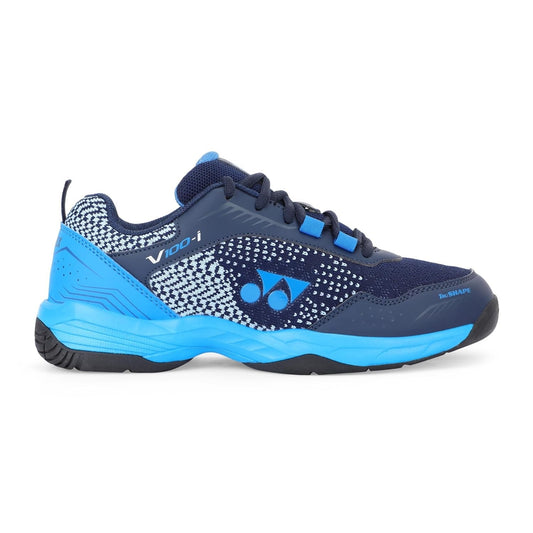 Yonex V100-i Badminton Shoes (DARK BLUE/CERAMIC BLUE)