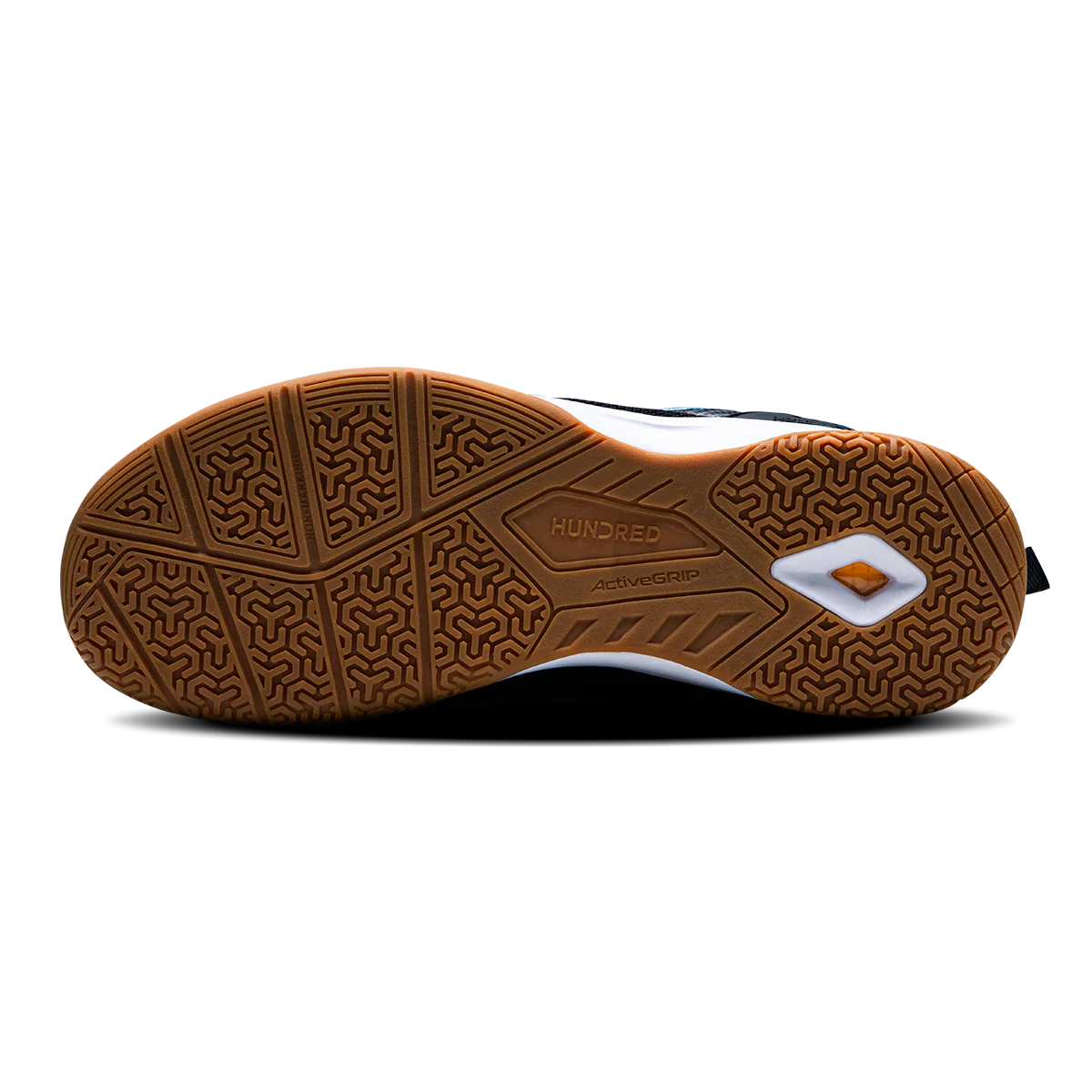 Hundred Raze Pro Badminton Shoe | Black/White/Blue – Pro-Level Court Shoes for Aggressive Players