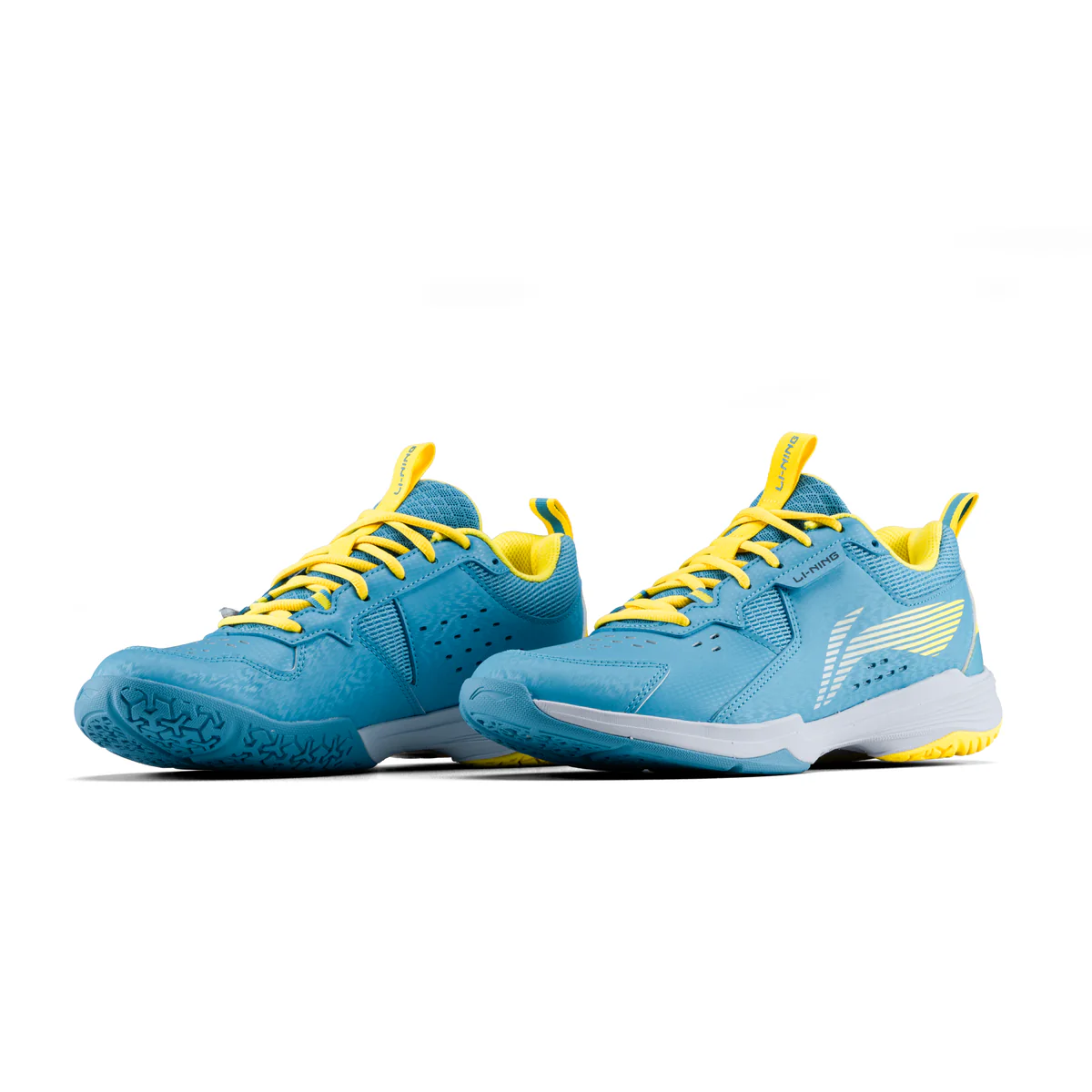 Li-Ning All Round Badminton Shoes - Azure Blue/Illuminating | Versatile Badminton Shoes for All-Court Play