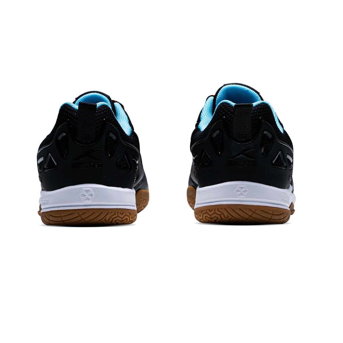 Hundred Raze Pro Badminton Shoe | Black/White/Blue – Pro-Level Court Shoes for Aggressive Players