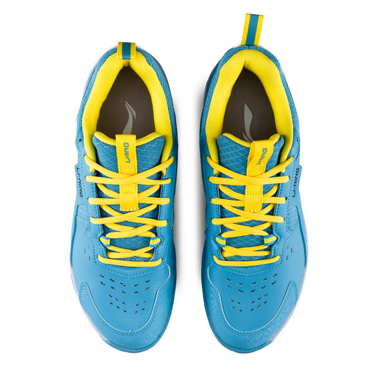 Li-Ning All Round Badminton Shoes - Azure Blue/Illuminating | Versatile Badminton Shoes for All-Court Play