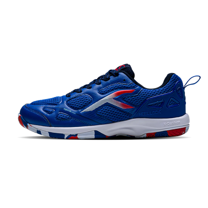 Hundred Raze Pro Badminton Shoe | Blue/Red/Navy – Pro-Level Court Shoes for Aggressive Players