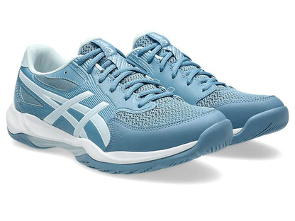 Asics Gel Rocket 12 Badminton Shoe | Saba Blue/Cool Grey – Lightweight Court Shoes with GEL Cushioning