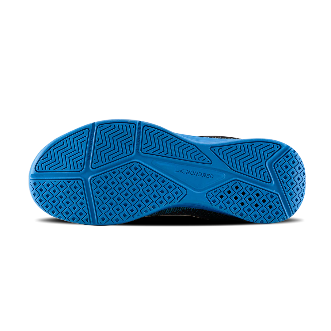 Hundred Court Flyer Badminton Shoe | Black/Blue/Yellow