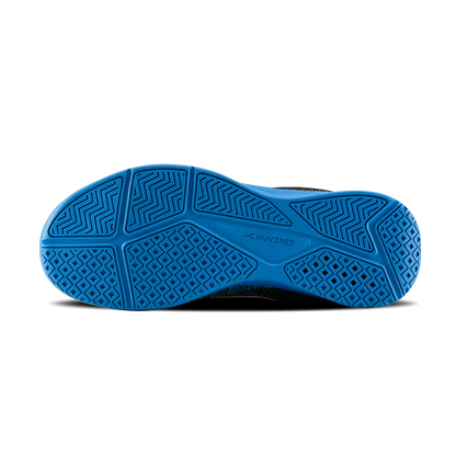 Hundred Court Flyer Badminton Shoe | Black/Blue/Yellow