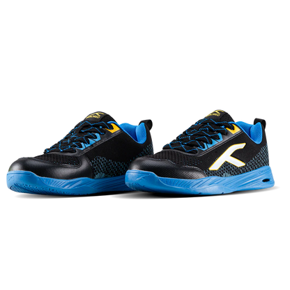 Hundred Court Flyer Badminton Shoe | Black/Blue/Yellow