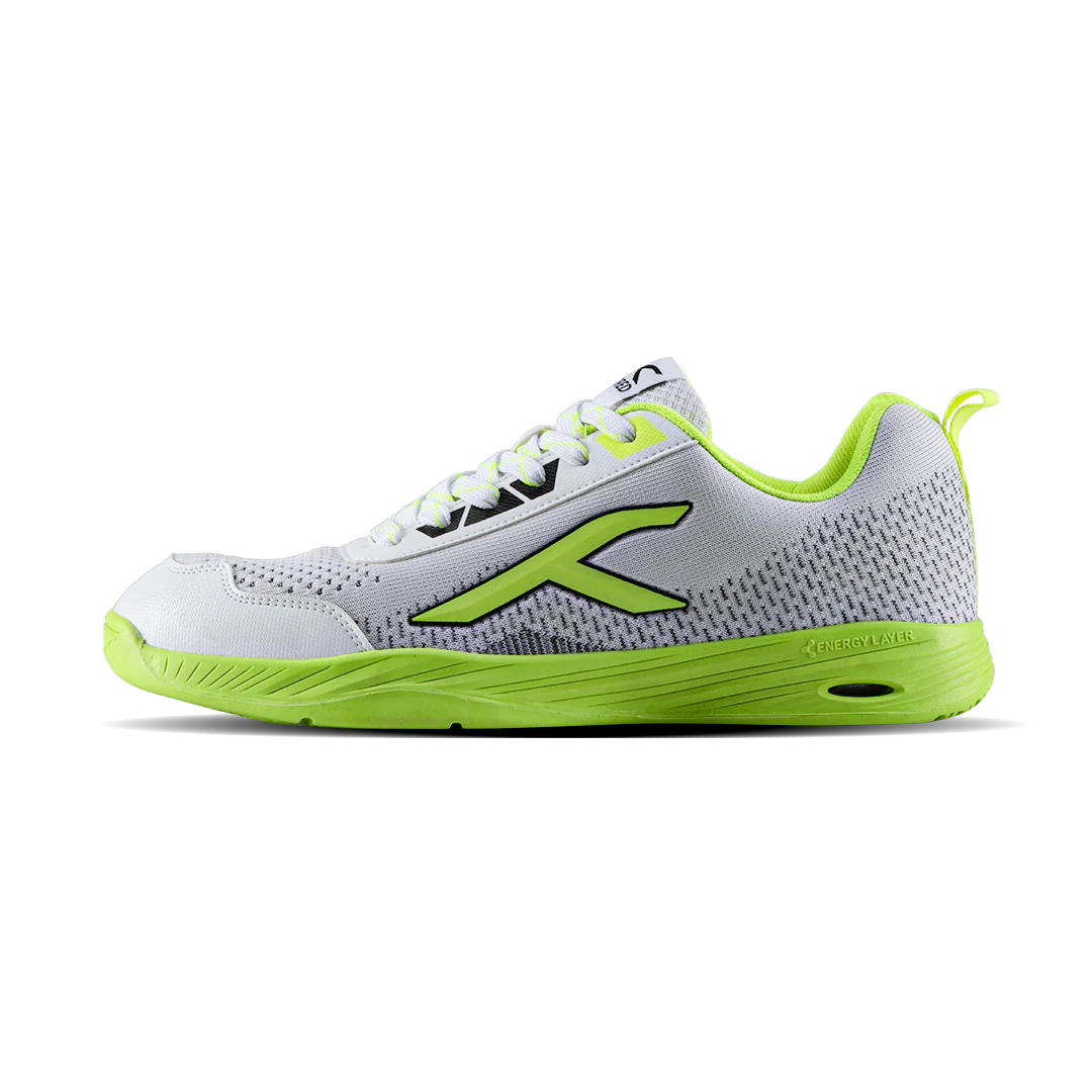 Hundred Court Flyer Badminton Shoe | WHITE/LIME/BLACK