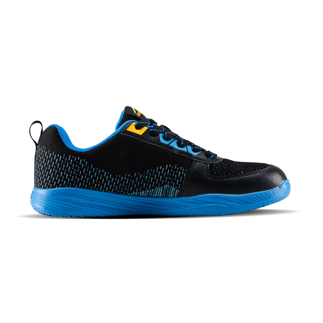 Hundred Court Flyer Badminton Shoe | Black/Blue/Yellow