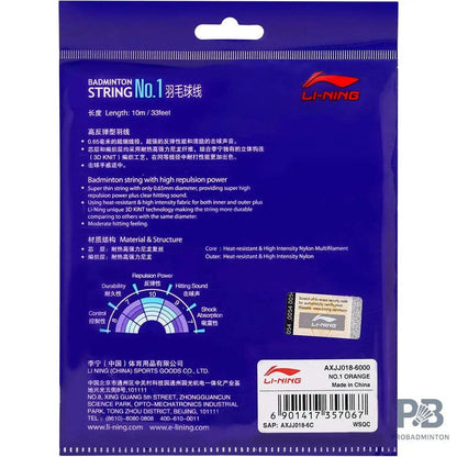 Li-Ning No.1 String Set (10 m) - Orange