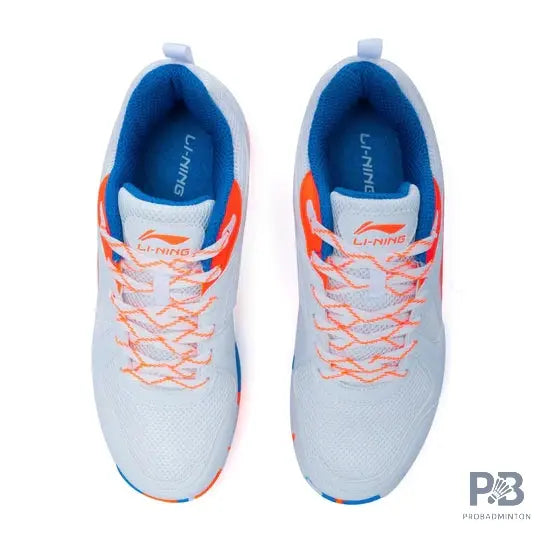 Li-Ning Ultra III Badminton Shoe ( White & Blue & Orange )