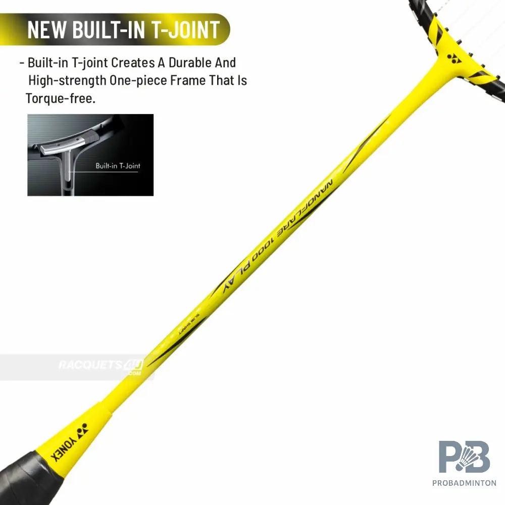 YONEX Nanoflare 1000 Play Badminton Racket – Lightning Yellow | 4U G5 | Head Light