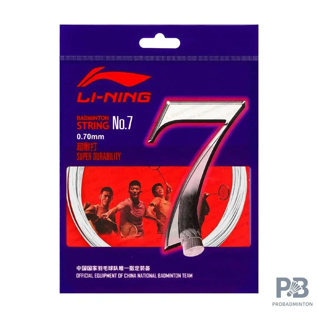 Li-Ning No.7 Badminton String 10M – High Durability & Control (Multiple Colors)