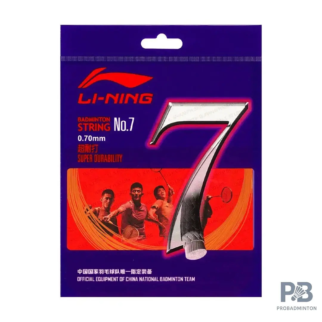 Li-Ning No.7 Badminton String 10M – High Durability & Control (Multiple Colors)