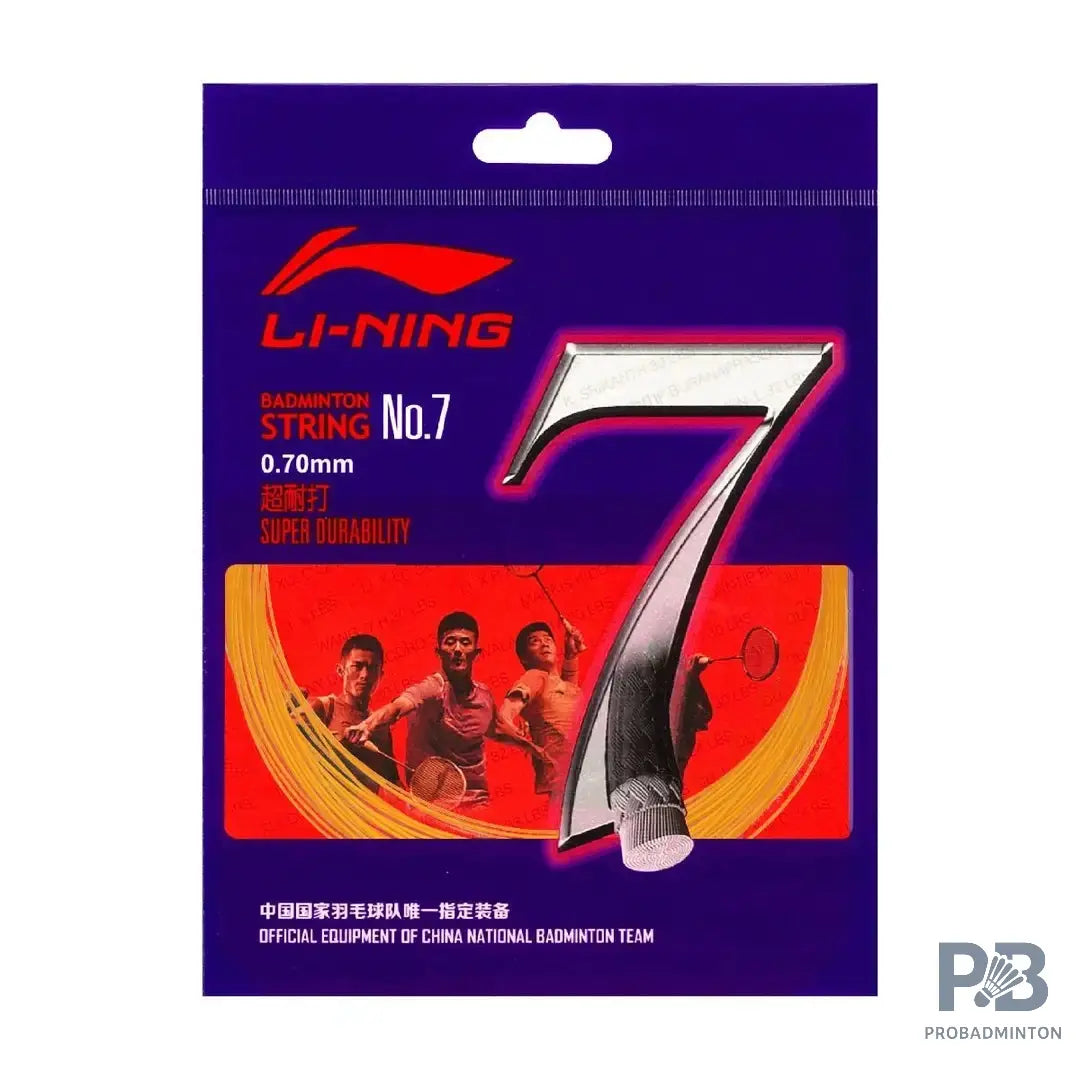 Li-Ning No.7 Badminton String 10M – High Durability & Control (Multiple Colors)