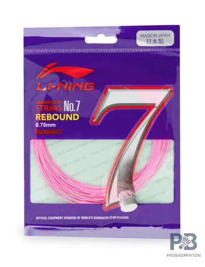 Li-Ning No. 7 Rebound Badminton String – High Elasticity, Durable Multi-Filament & Pro-Level Control