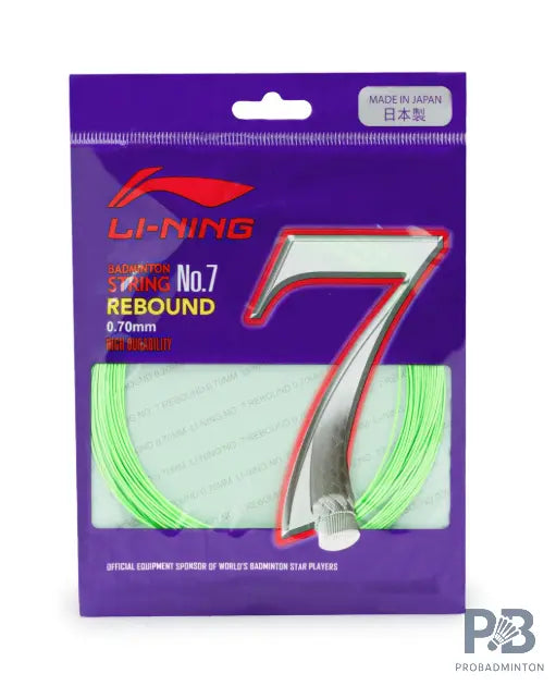 Li-Ning No. 7 Rebound Badminton String – High Elasticity, Durable Multi-Filament & Pro-Level Control