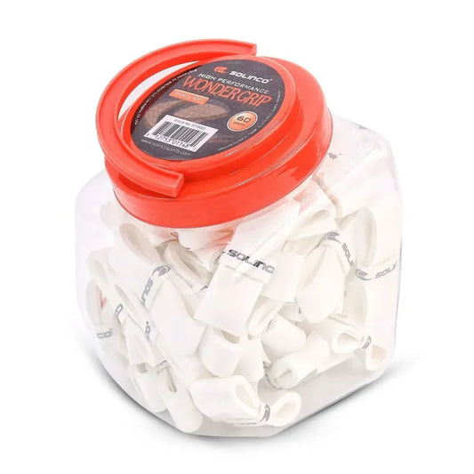 Solinco Wonder Overgrip (60 Pack) – Premium White Tennis & Badminton Overgrip with Sweat Absorption & Superior Tacky Grip