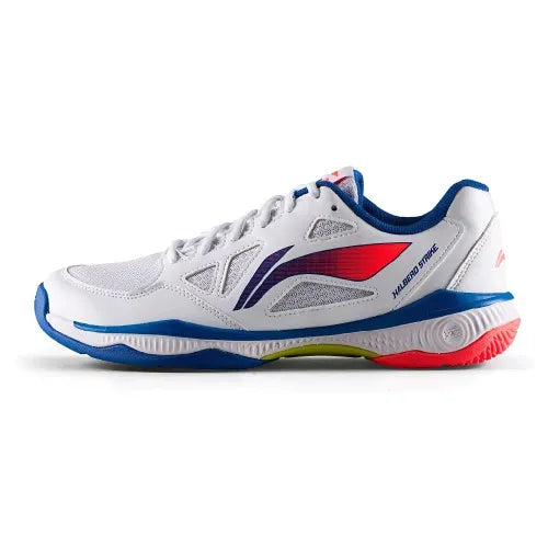 Li-Ning Halberd Strike Non-Marking Badminton Shoes | Standard White | Lightweight Indoor Court Shoes for Professional & Club Players