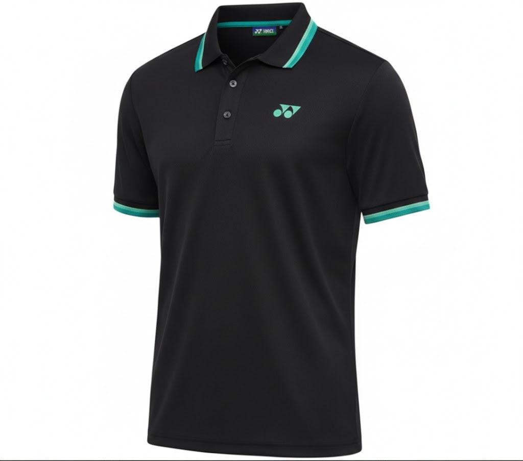 Yonex T-Shirt Polo 2970 Men’s Wear | Jet-Black | Lightweight Badminton Sportswear
