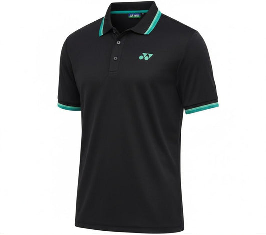 Yonex T-Shirt Polo 2970 Men’s Wear | Jet-Black | Lightweight Badminton Sportswear