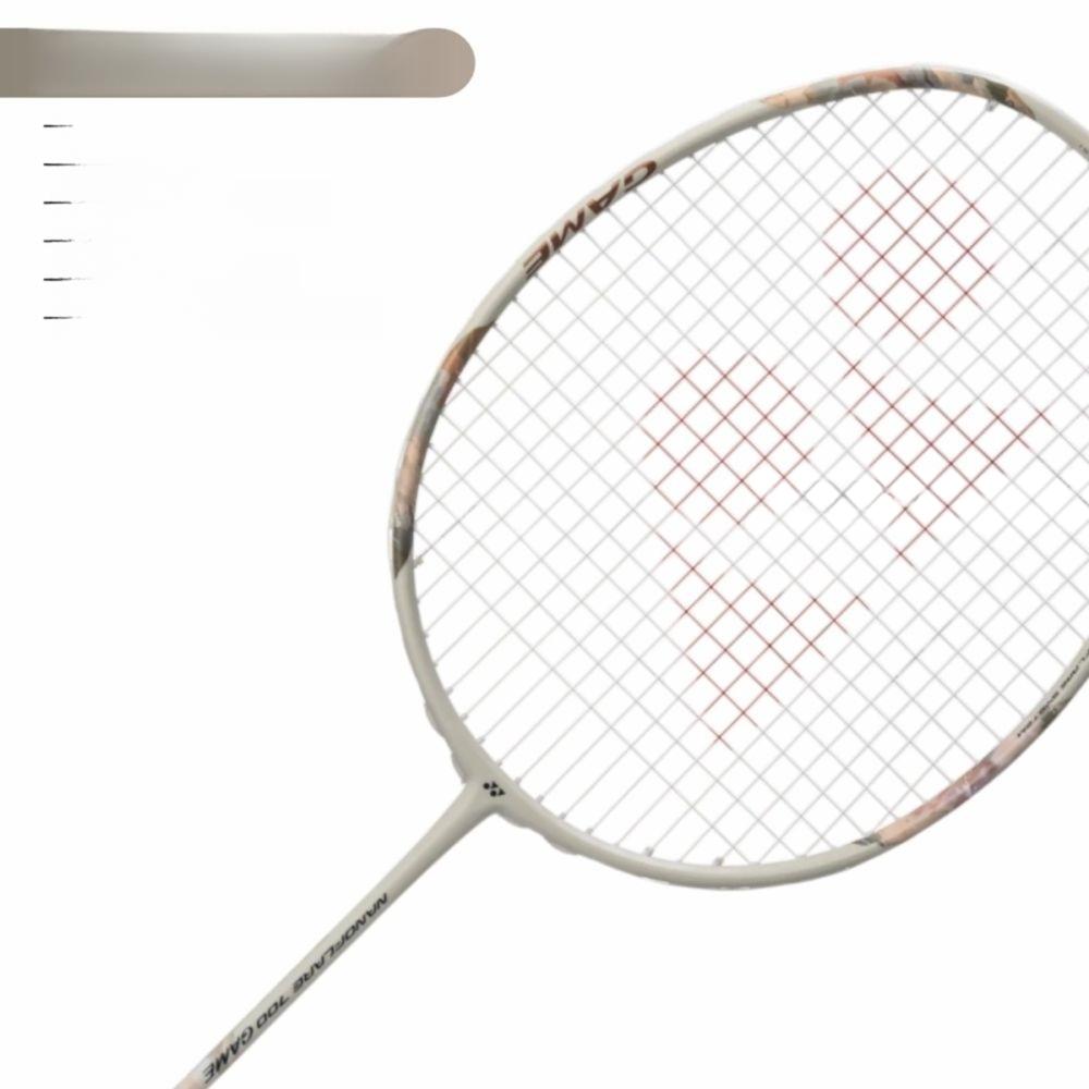 Yonex Nanoflare 700 Game Badminton Racket - Light Beige | Advanced Graphite Racquet with Super Slim Shaft & Aero Frame | Speed & Control for Professional Play