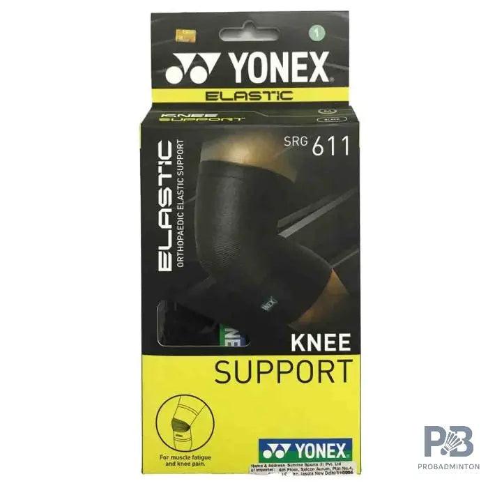 Yonex SRG611 Knee Support Black | Premium Knee Cap for Pain Relief, Ligament Injury & Sports Stability | Best for Gym, Running & Badminton in India