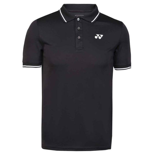 YONEX T-Shirt Polo 2402 - Jet Black – Classic Polo for Badminton & Tennis Players