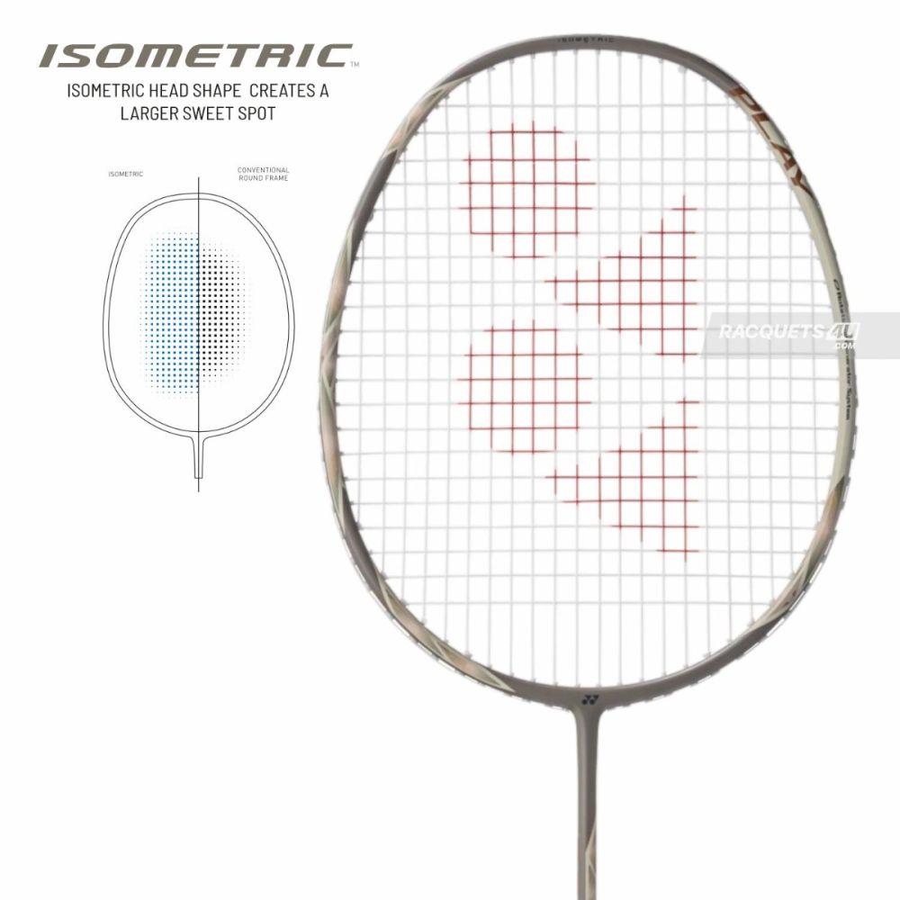 YONEX Astrox 77 Play Badminton Racquet - Light Beige