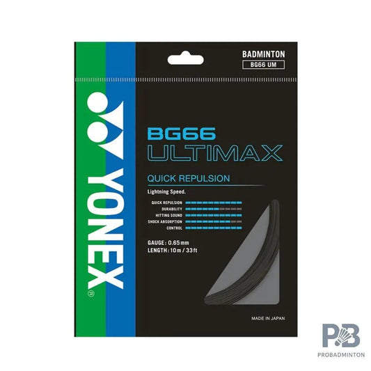 Yonex BG66 Ultimax – Ultra-Thin High-Performance Badminton String