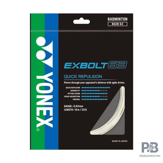 Yonex Exbolt 63 – Quick Repulsion & High Sound Precision