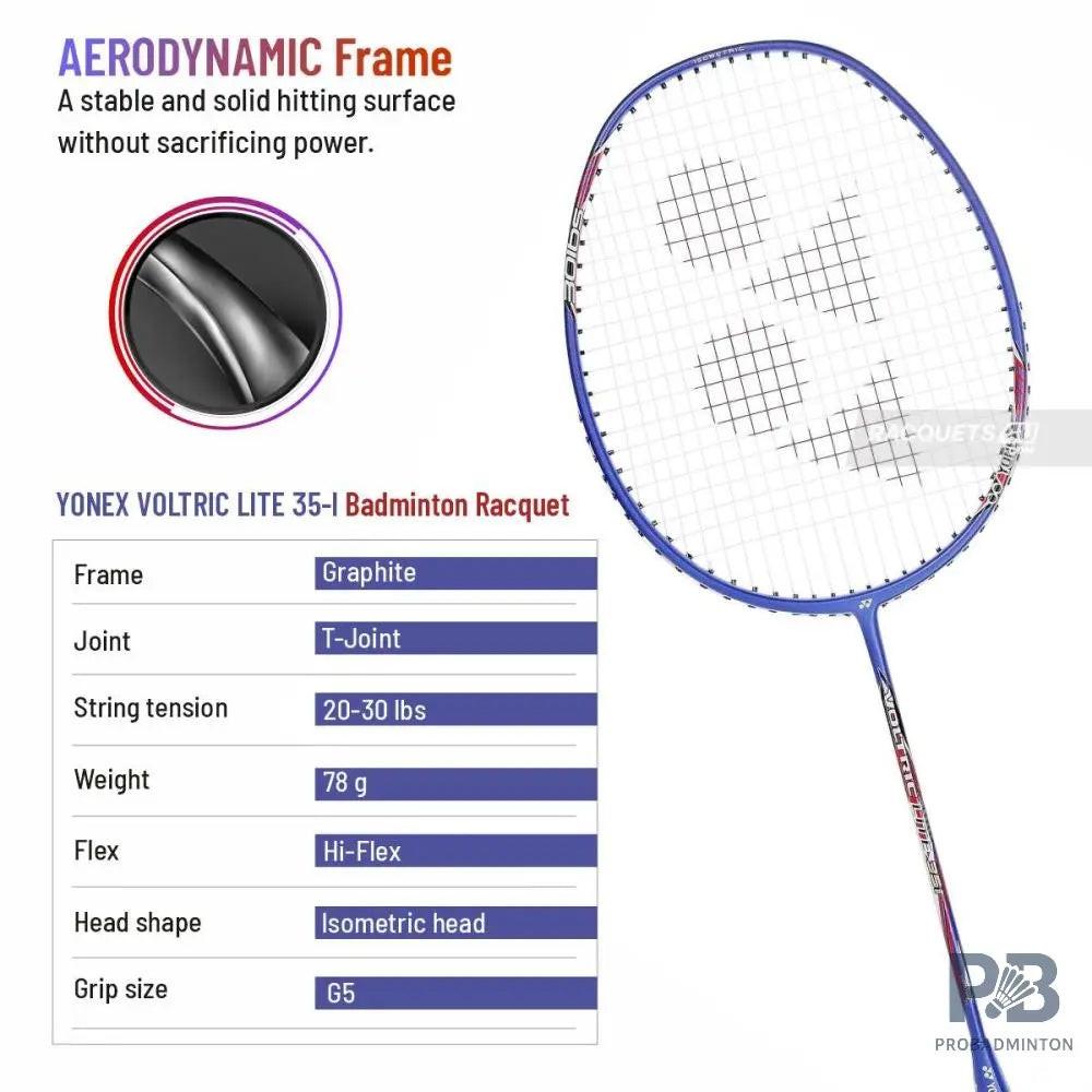 Yonex Voltric Lite 35I Badminton Racket | Light Weight Graphite Racket with Nanometric Shaft