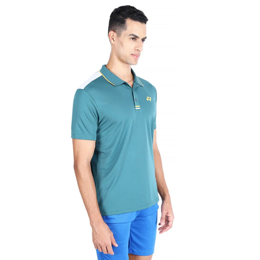 YONEX T-Shirt Polo 2625 - Mediterranea – Classic White Polo for Badminton & Tennis Players