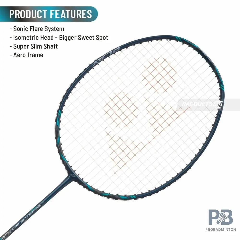 YONEX Nanoflare 800 Play Badminton Racket – Deep Green | 4U G5 | Fast Swing & Control