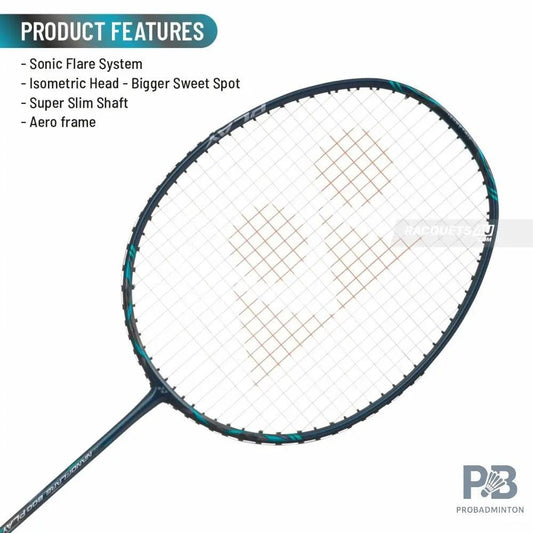 YONEX Nanoflare 800 Play Badminton Racket – Deep Green | 4U G5 | Fast Swing & Control