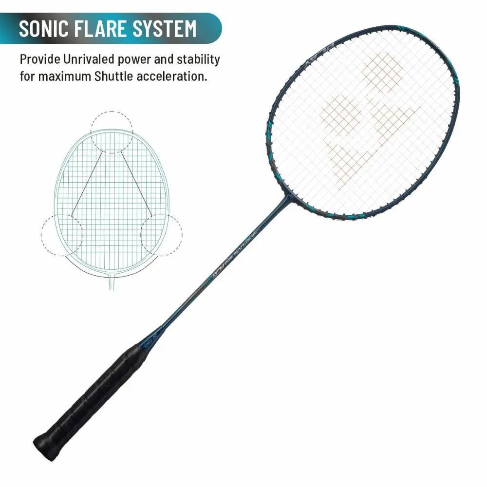 YONEX Nanoflare 800 Play Badminton Racket – Deep Green | 4U G5 | Fast Swing & Control