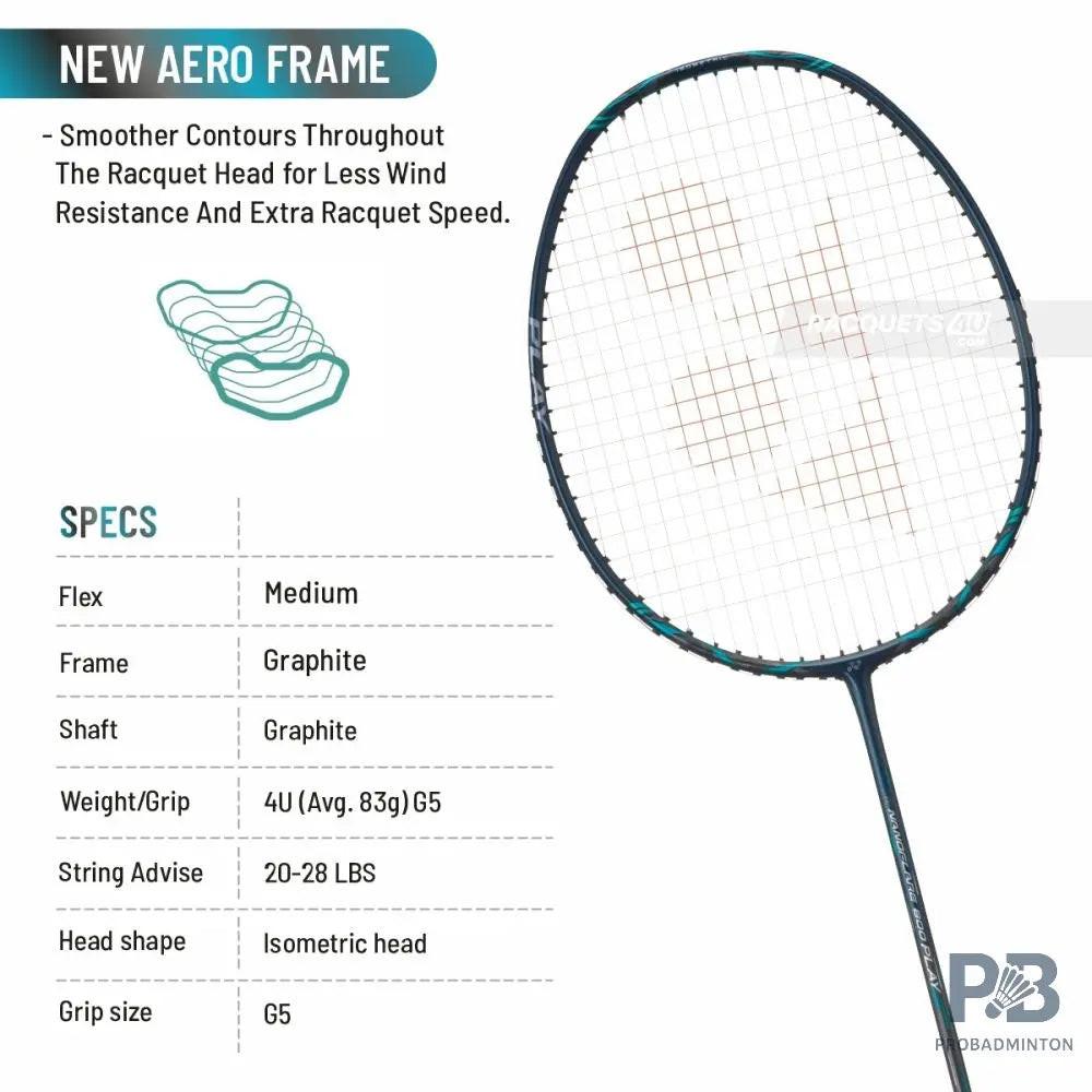 YONEX Nanoflare 800 Play Badminton Racket – Deep Green | 4U G5 | Fast Swing & Control