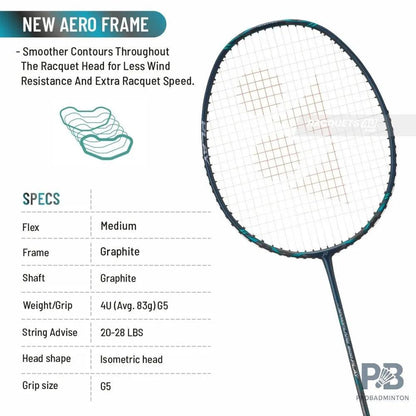 YONEX Nanoflare 800 Play Badminton Racket – Deep Green | 4U G5 | Fast Swing & Control