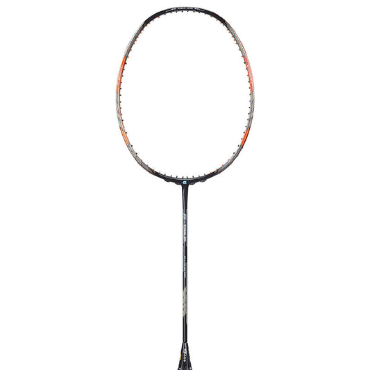 Apacs Z-Ziggler Badminton Racket (Unstrung) - Black/Orange – Powerful Stiff Racket for Advanced Players